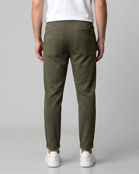 Men's Drawstring Tailored Trousers – Gray & Black, S–3XL | Valedrian — view 13