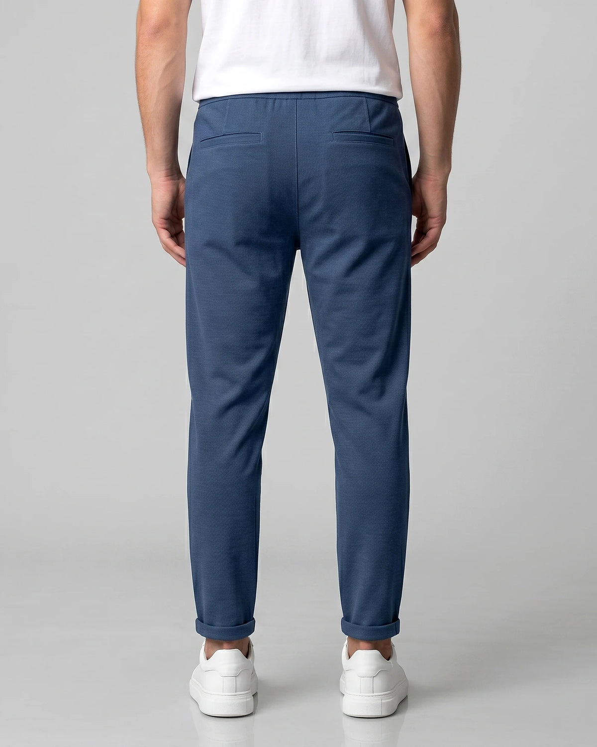 Men's Drawstring Tailored Trousers – Gray & Black, S–3XL | Valedrian — view 23