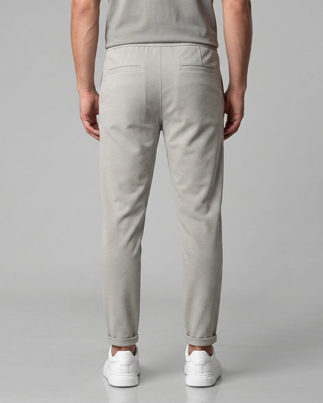 Men's Drawstring Tailored Trousers – Gray & Black, S–3XL | Valedrian — view 3