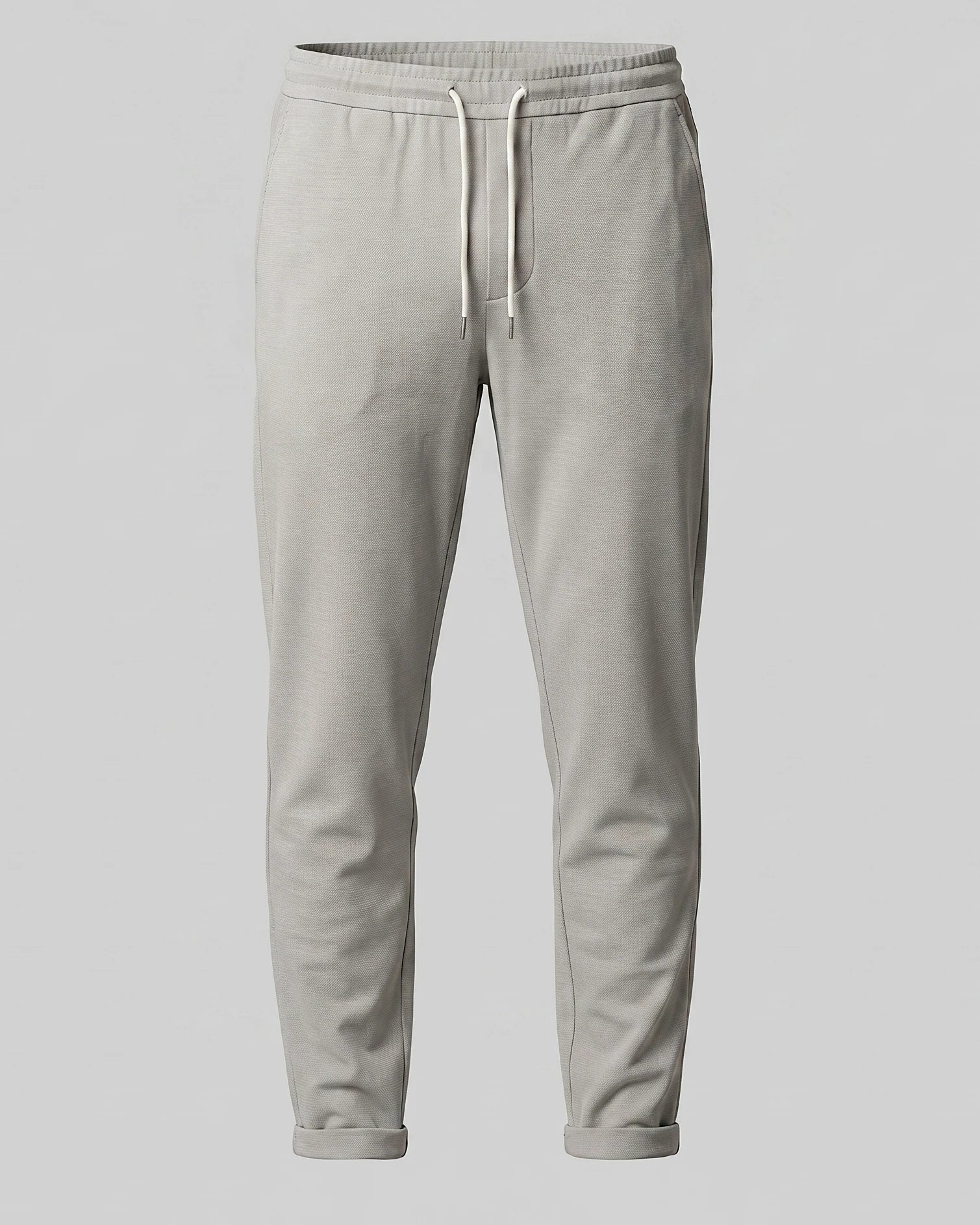 Men's Drawstring Tailored Trousers – Gray & Black, S–3XL | Valedrian — view 5