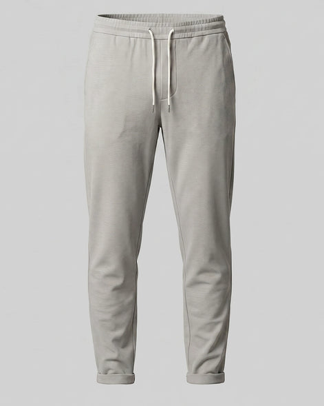 Men's Drawstring Tailored Trousers – Gray & Black, S–3XL | Valedrian — view 5