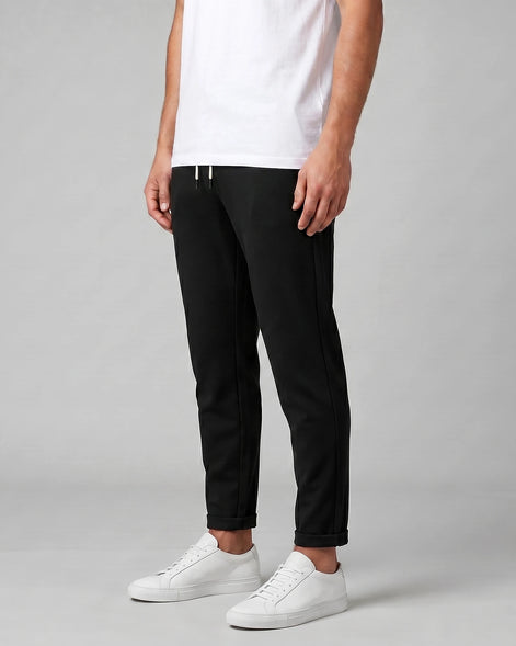 Men's Drawstring Tailored Trousers – Gray & Black, S–3XL | Valedrian — view 7