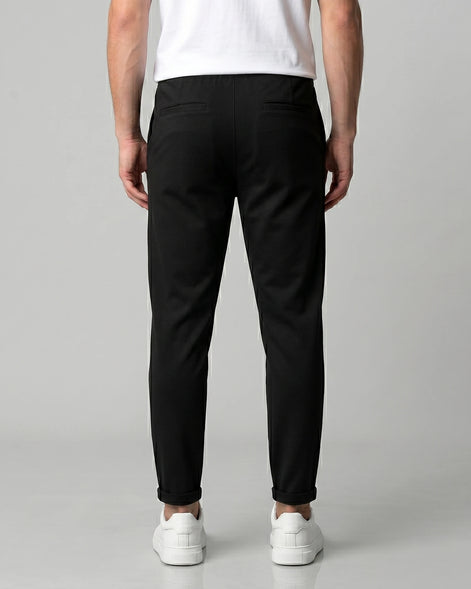 Men's Drawstring Tailored Trousers – Gray & Black, S–3XL | Valedrian — view 8