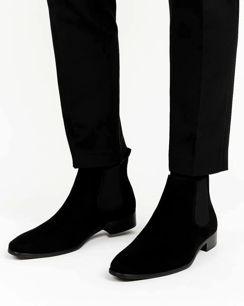Chelsea Boots | Faux Suede | Slip-On | Low Heel — view 8