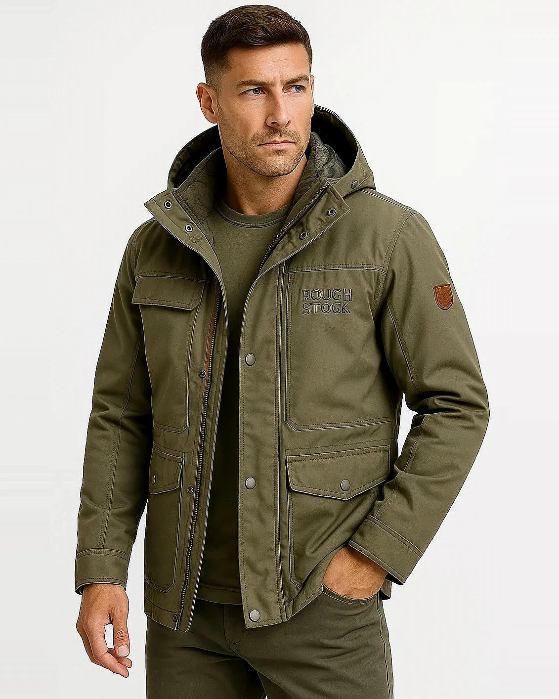 Hooded Parka Jacket | Cotton Lined | Winter Outerwear