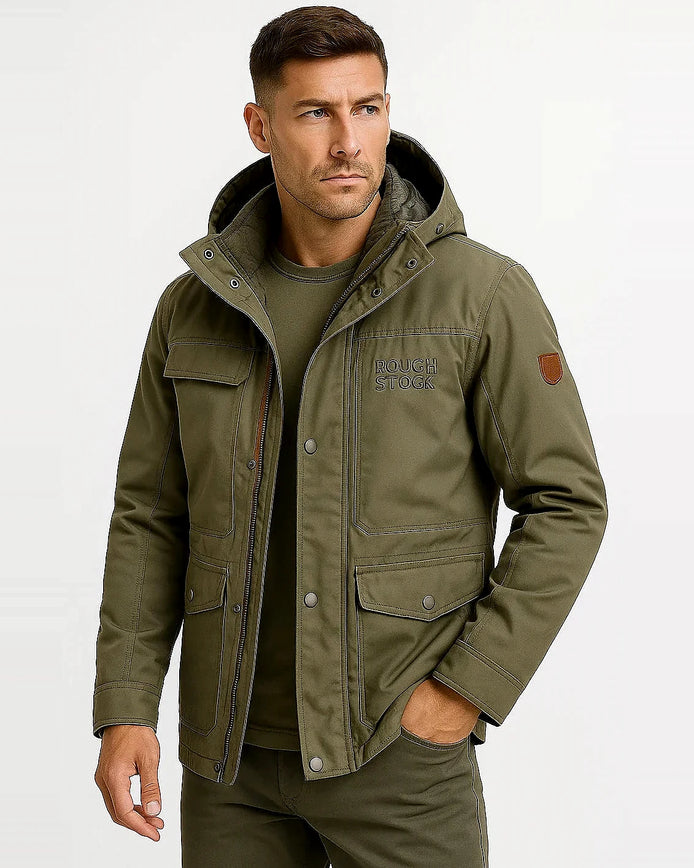 Hooded Parka Jacket | Cotton Lined | Winter Outerwear