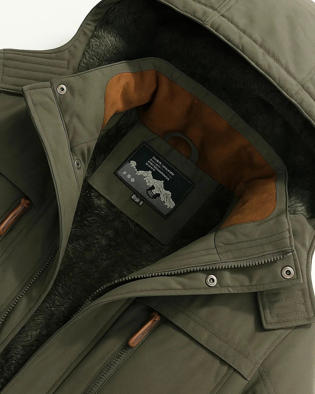 Hooded Parka Jacket | Cotton Lined | Winter Outerwear — view 3