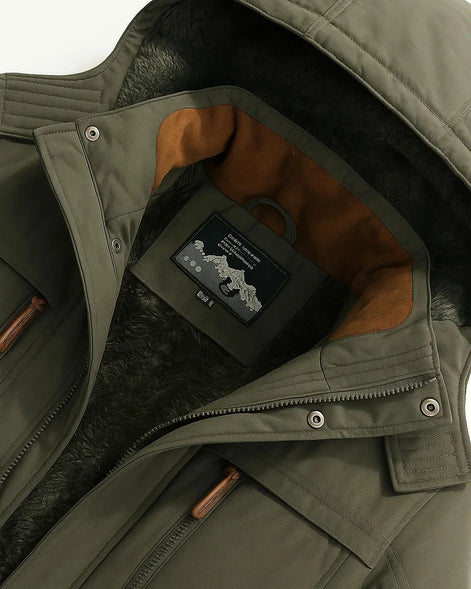 Hooded Parka Jacket | Cotton Lined | Winter Outerwear — view 3