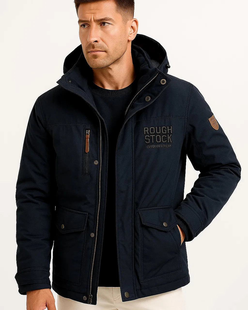 Hooded Parka Jacket | Cotton Lined | Winter Outerwear — view 5