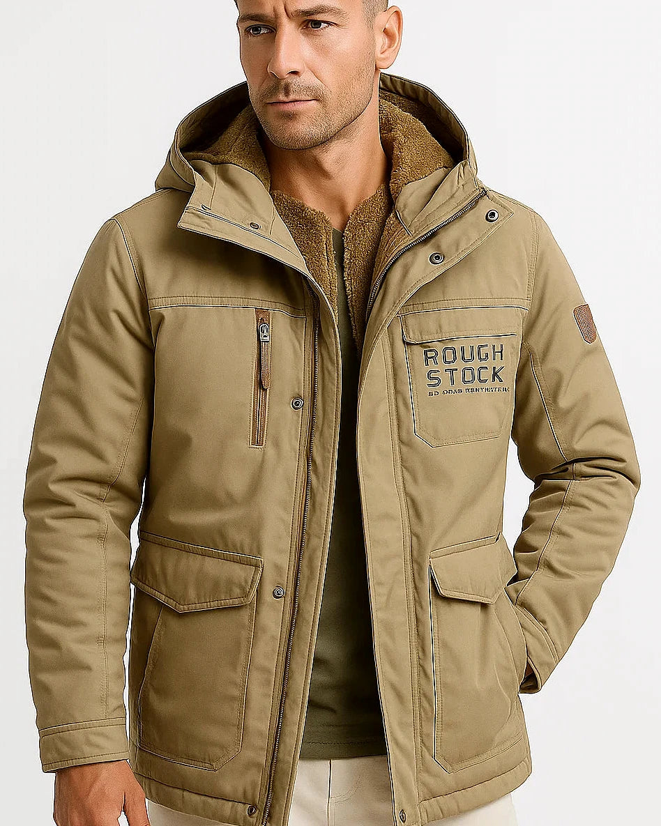 Hooded Parka Jacket | Cotton Lined | Winter Outerwear — view 6