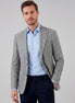 Men's Houndstooth Blazer Jacket Lightweight Blend Black Pink XS–3XL - Valedrian