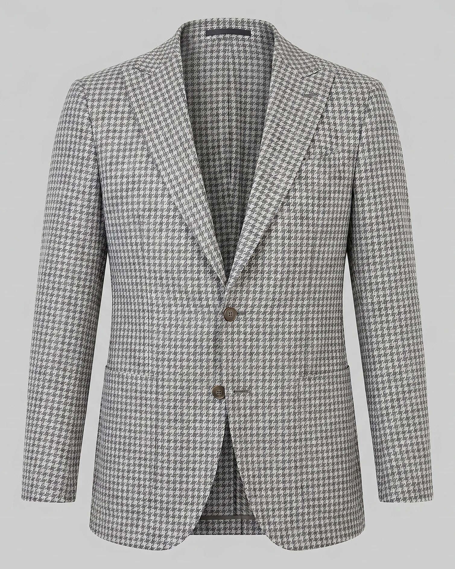 Men's Houndstooth Blazer Jacket Lightweight Blend Black Pink XS–3XL - Valedrian — view 5