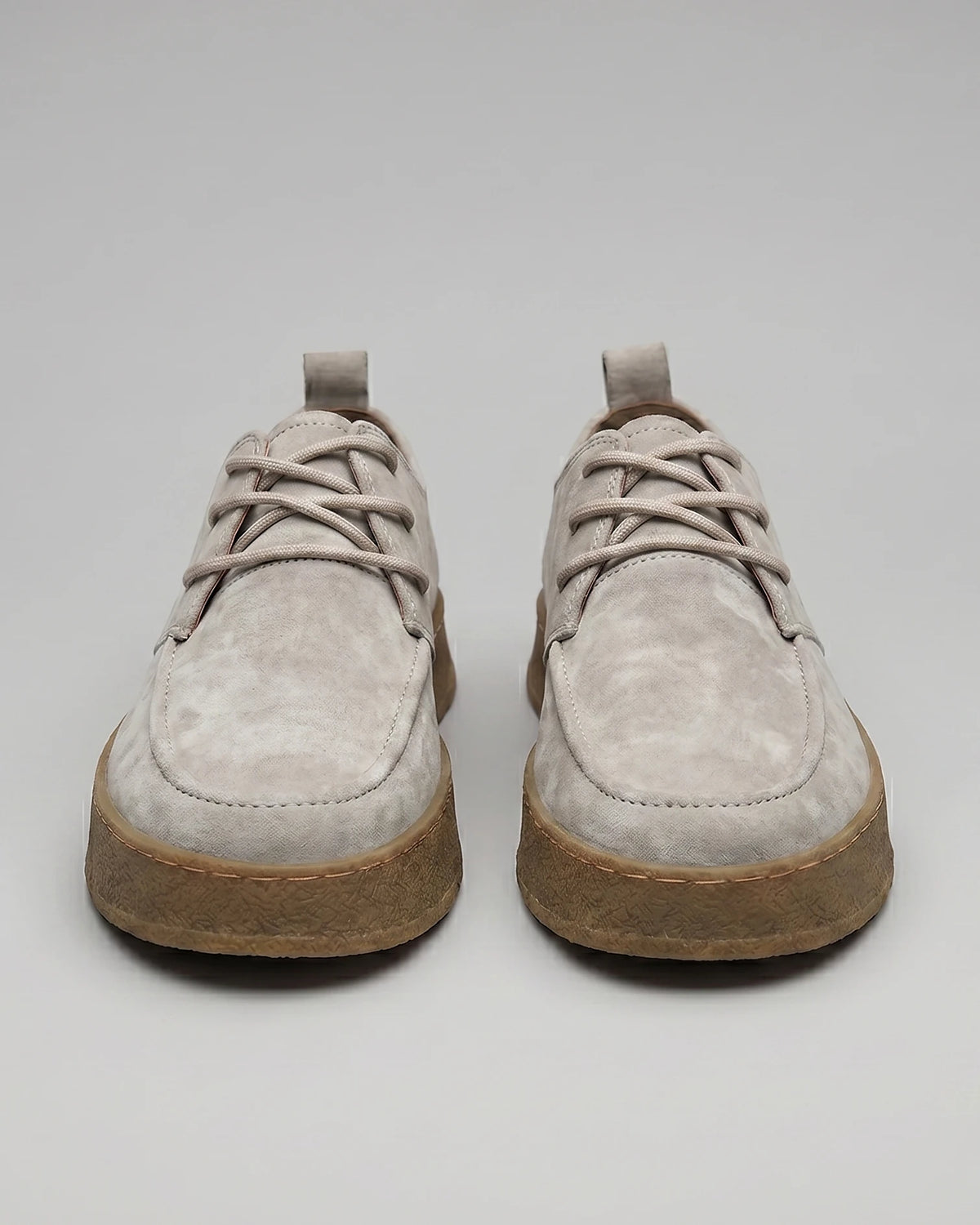 Men's Lace-Up Casual Shoes Grey Non-Slip Sole - Valedrian — view 10