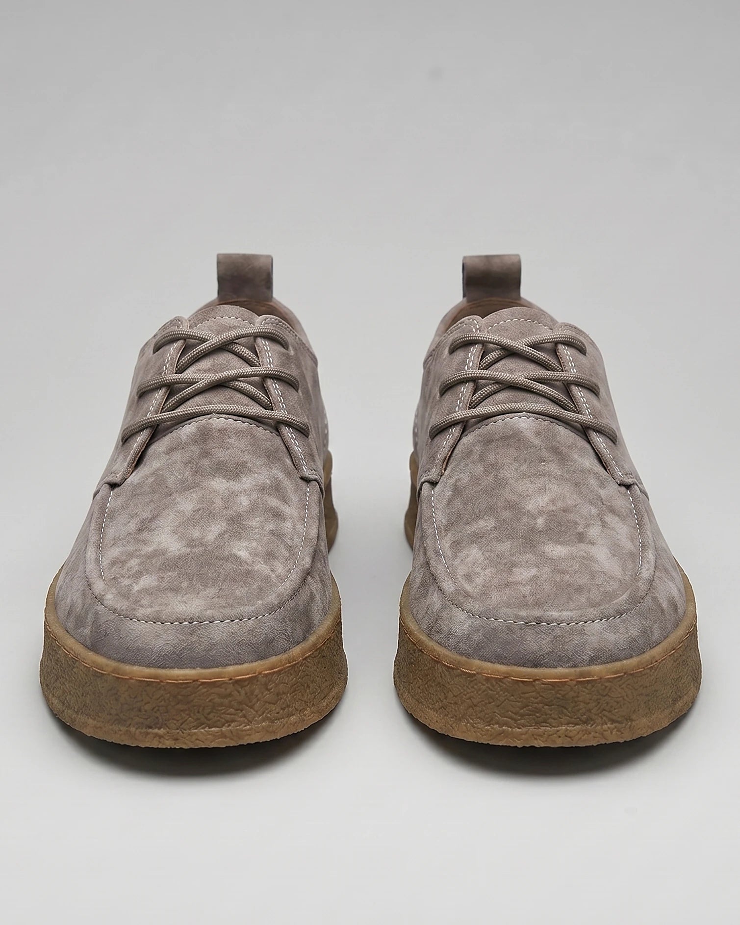 Men's Lace-Up Casual Shoes Grey Non-Slip Sole - Valedrian — view 5