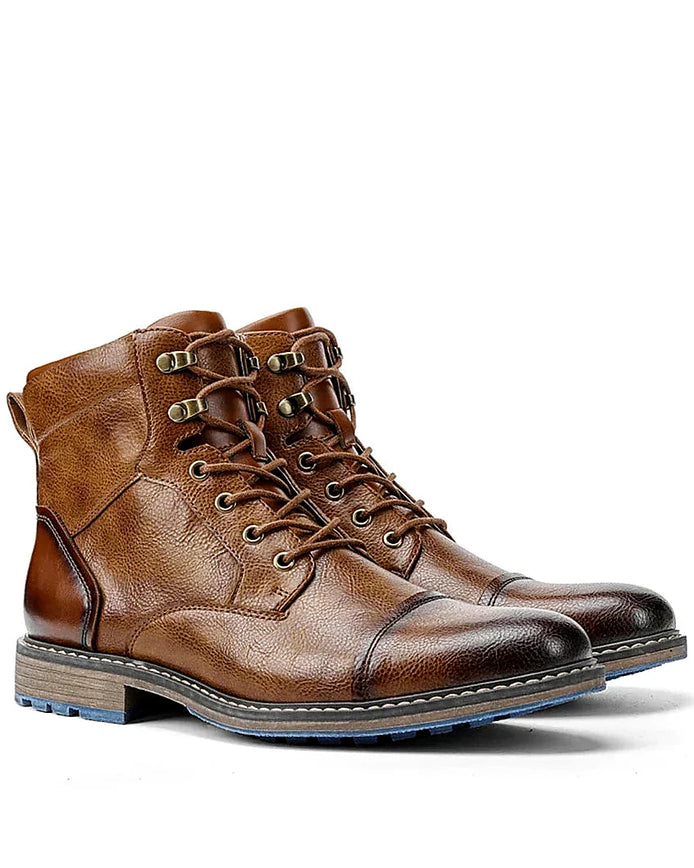 Men's Lace-Up Leather Boots | Split Leather | The Core Collection