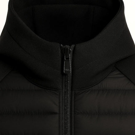 Men's Lightweight Down Hoodie | Quilted Spliced Design | Autumn-Winter — view 2