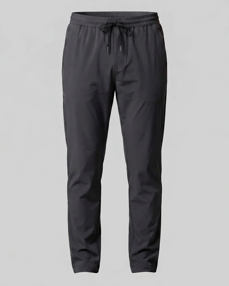 Men's Lightweight Nylon Drawstring Trousers Black & Gray Sizes M–4XL – Valedrian — view 10