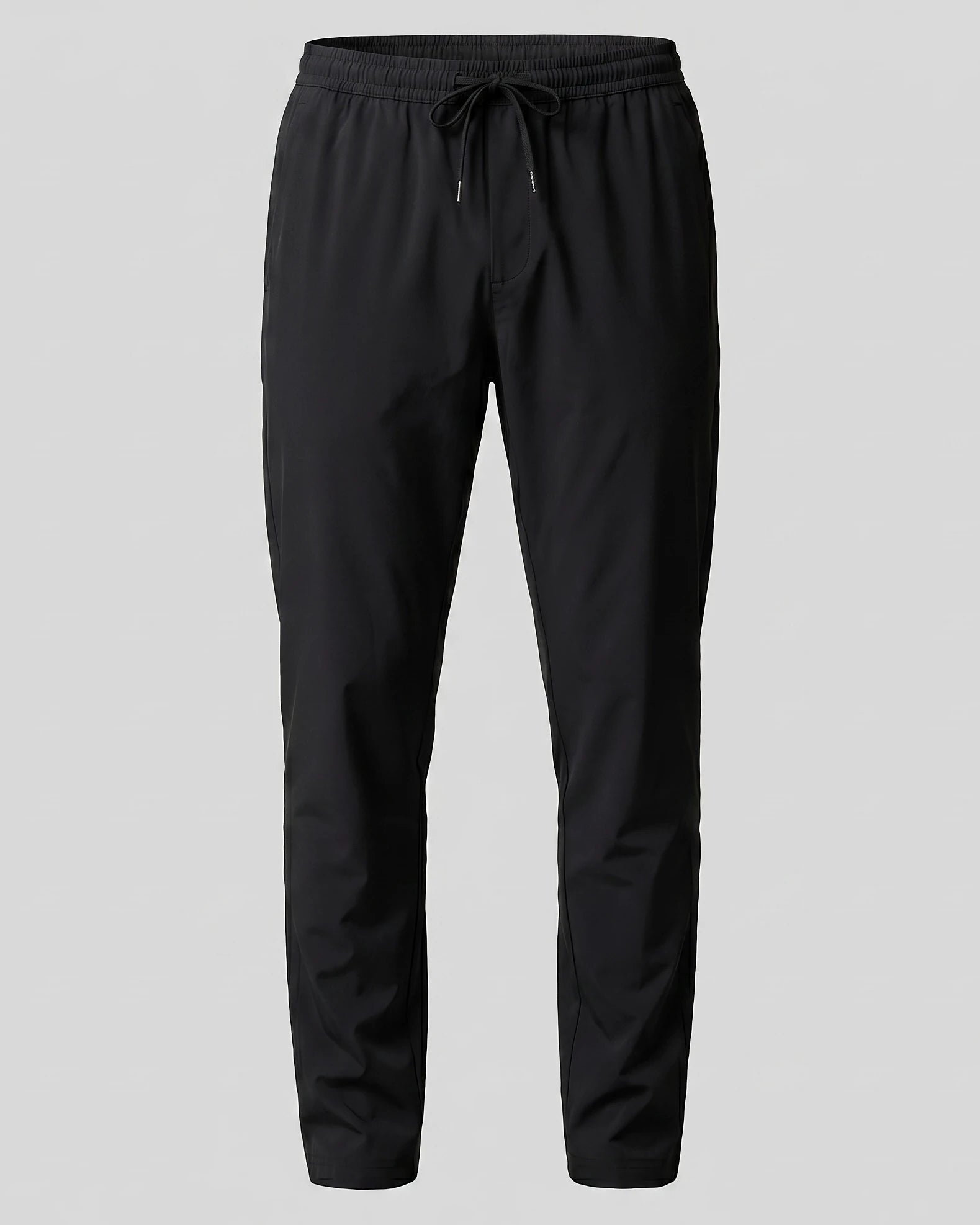 Men's Lightweight Nylon Drawstring Trousers Black & Gray Sizes M–4XL – Valedrian — view 5