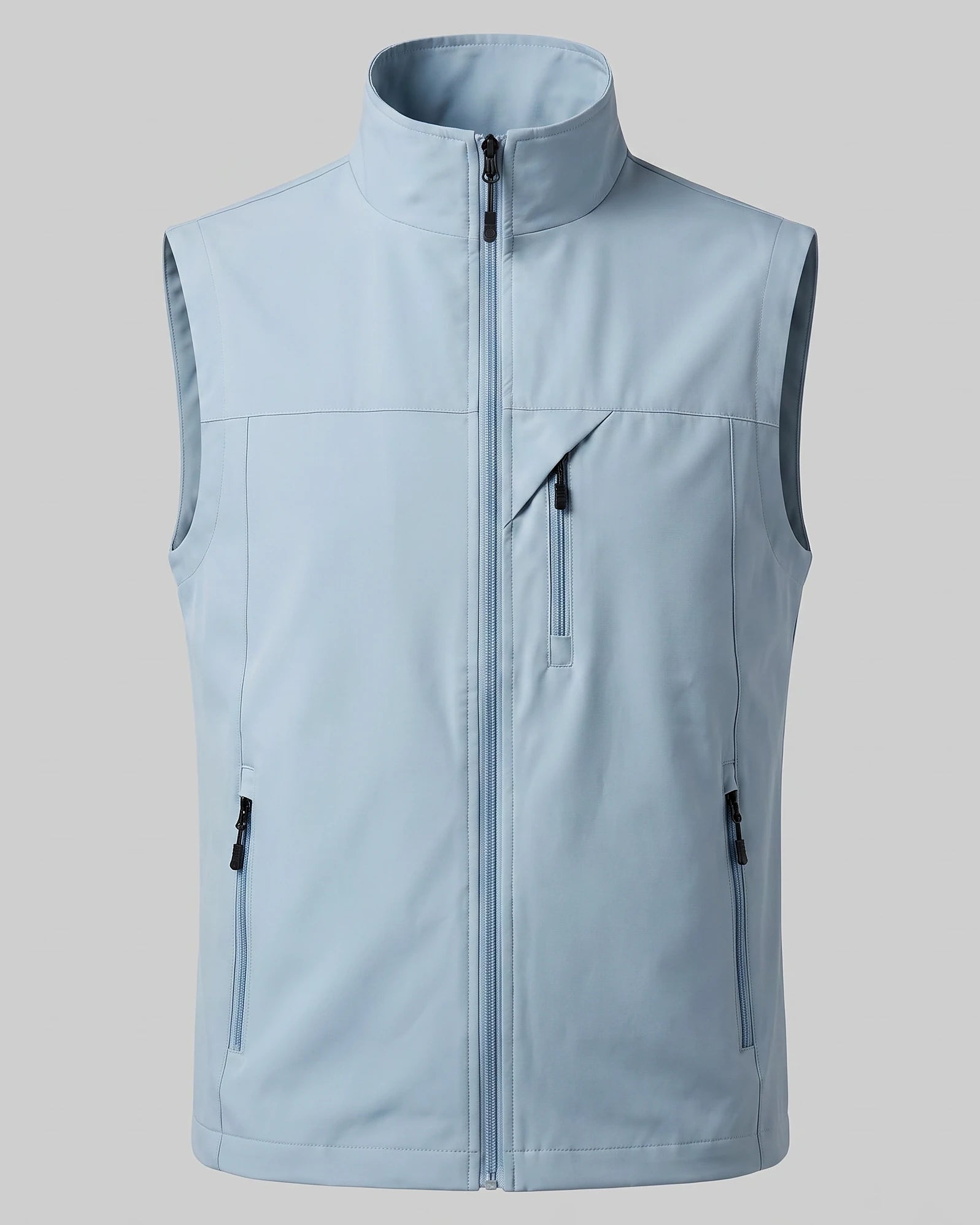 Men's Lightweight Utility Gilet – Polyester Shell, Army Green | Valedrian — view 25