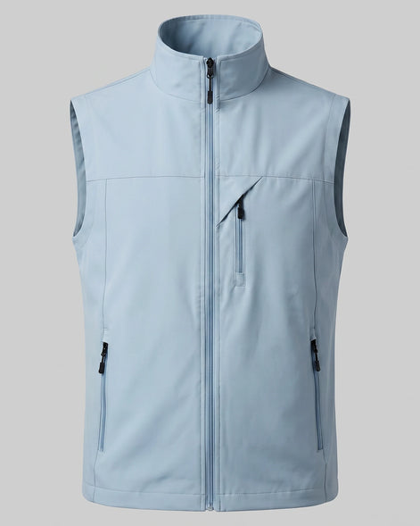 Men's Lightweight Utility Gilet – Polyester Shell, Army Green | Valedrian — view 25