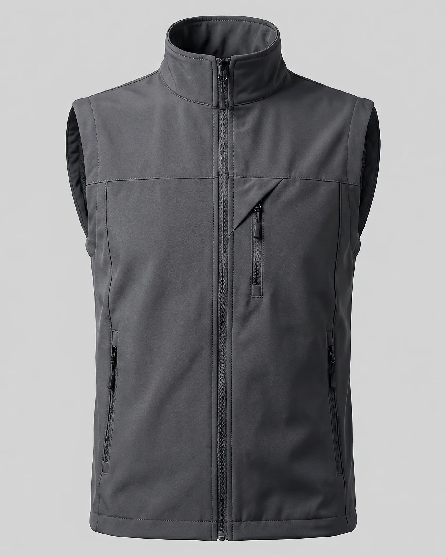 Men's Lightweight Utility Gilet – Polyester Shell, Army Green | Valedrian — view 30