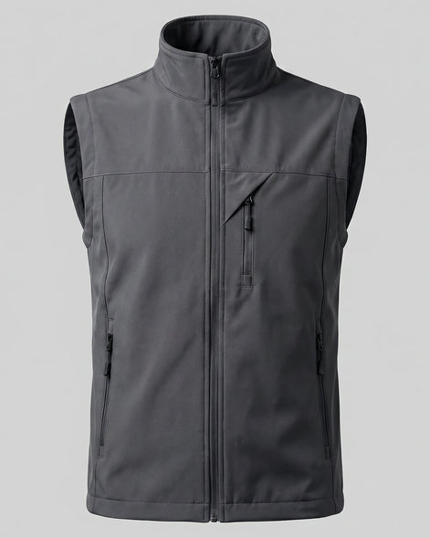 Men's Lightweight Utility Gilet – Polyester Shell, Army Green | Valedrian — view 30