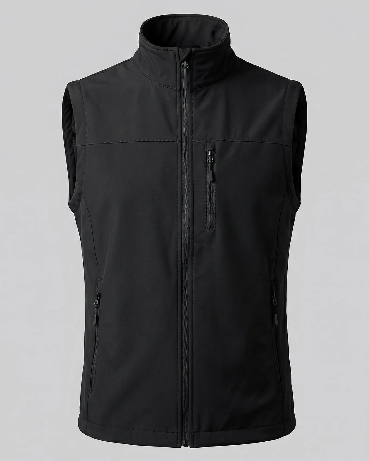 Men's Lightweight Utility Gilet – Polyester Shell, Army Green | Valedrian — view 35