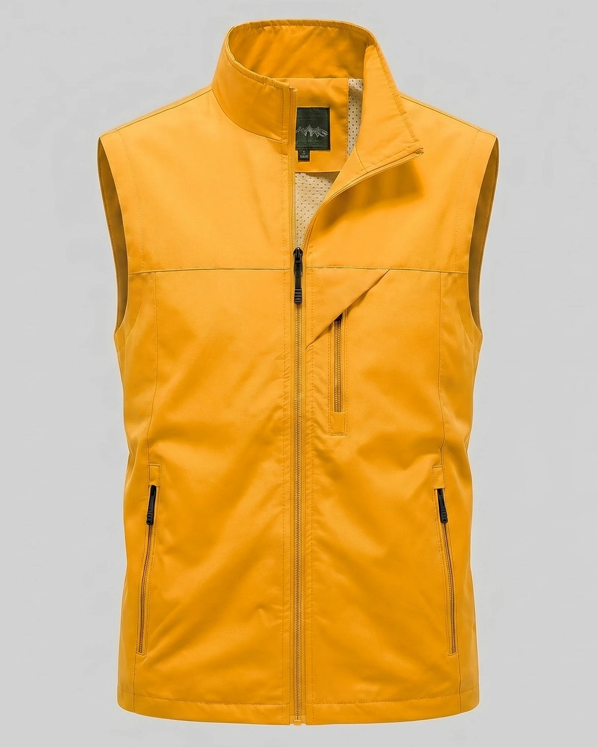 Men's Lightweight Utility Gilet – Polyester Shell, Army Green | Valedrian — view 40
