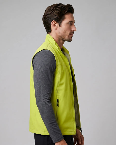 Men's Lightweight Utility Gilet – Polyester Shell, Army Green | Valedrian — view 47