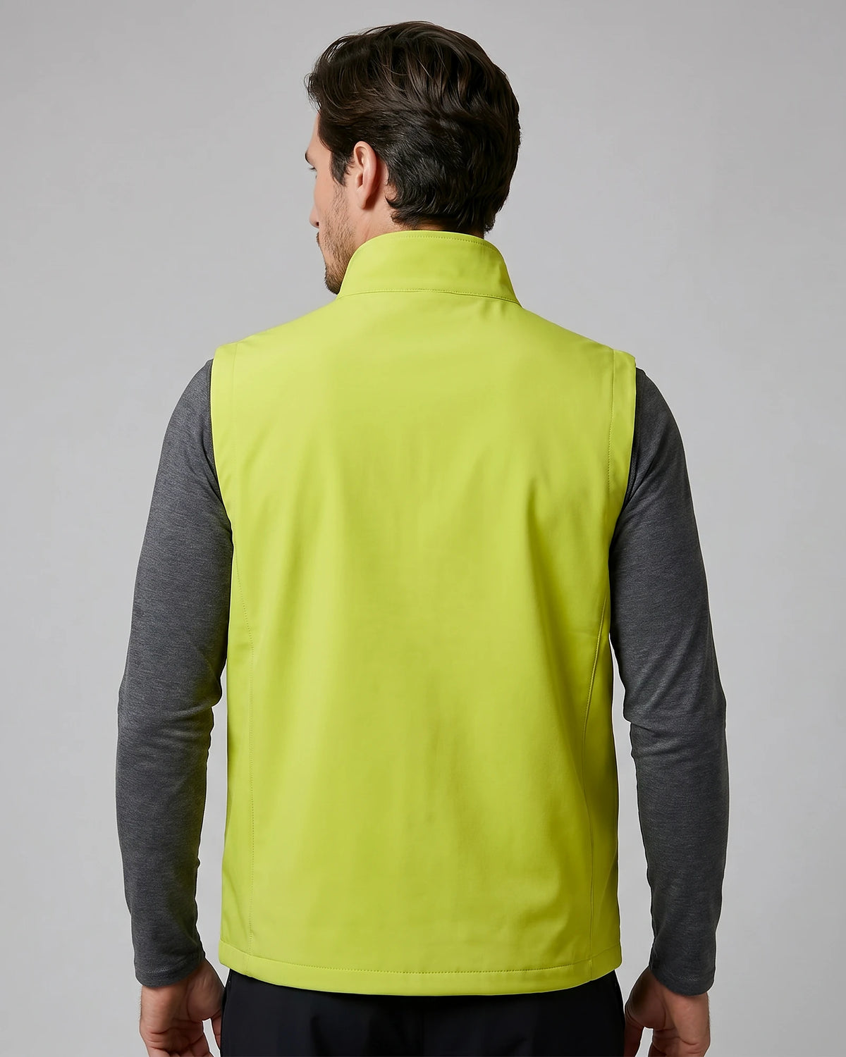 Men's Lightweight Utility Gilet – Polyester Shell, Army Green | Valedrian — view 48