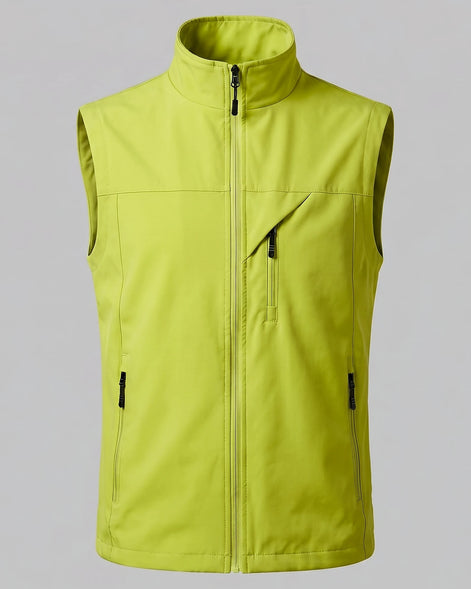 Men's Lightweight Utility Gilet – Polyester Shell, Army Green | Valedrian — view 50
