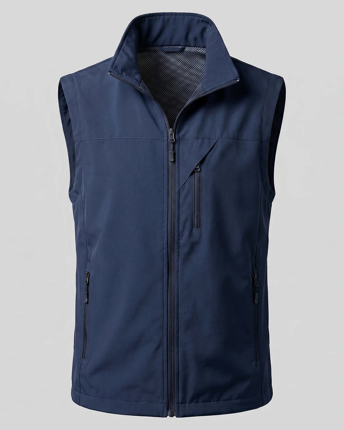 Men's Lightweight Utility Gilet – Polyester Shell, Army Green | Valedrian — view 60
