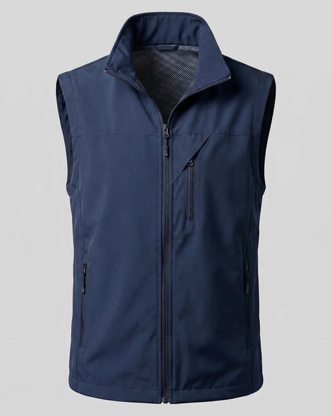 Men's Lightweight Utility Gilet – Polyester Shell, Army Green | Valedrian — view 60