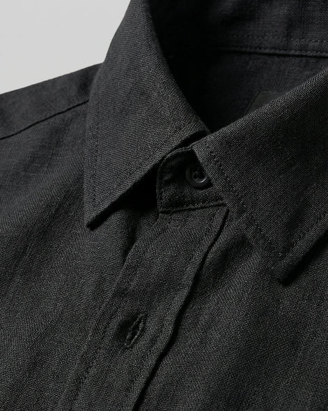 Men's Linen Co-Ord Set Shirt & Trousers Beige Black S–3XL | Valedrian — view 16