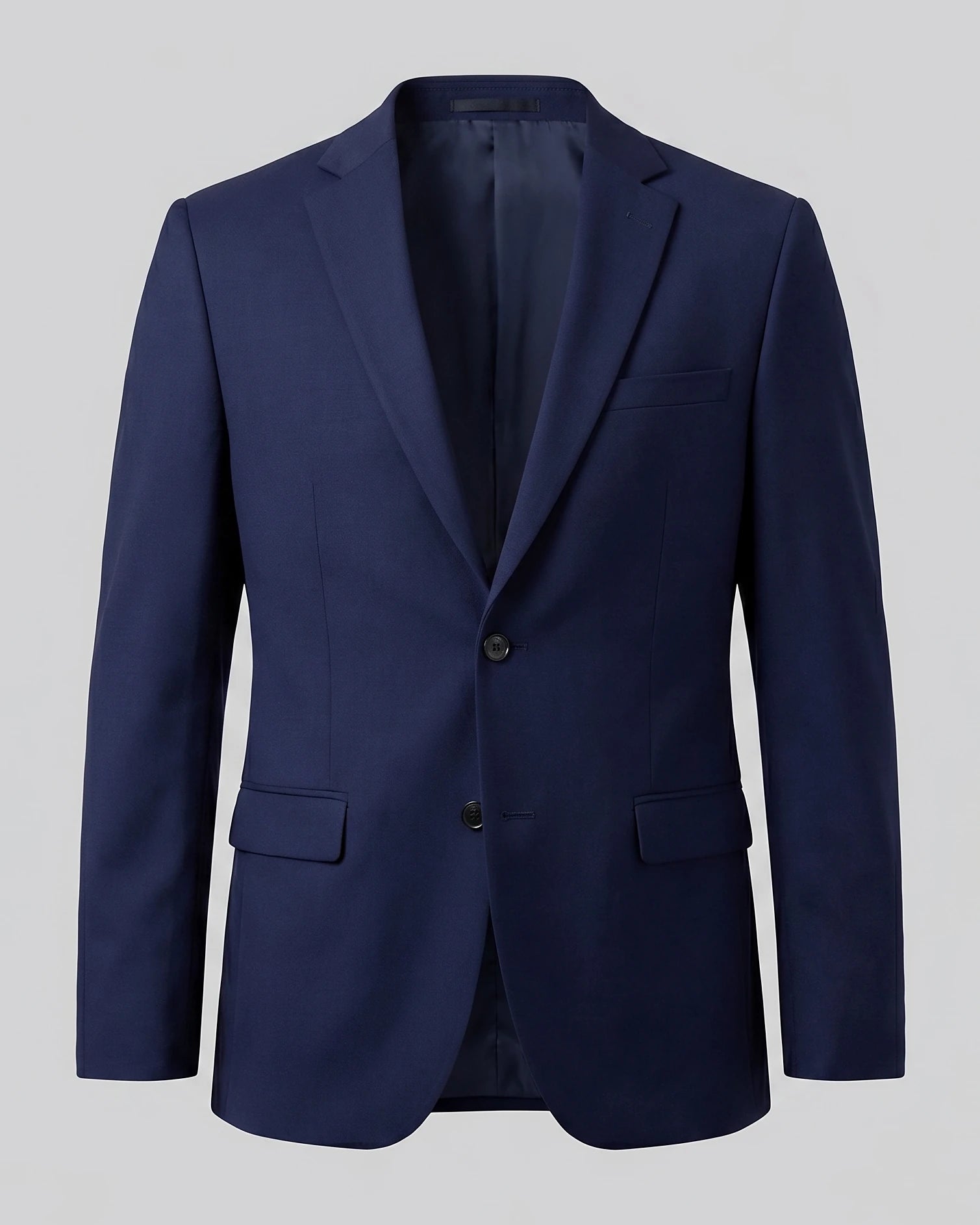 Men's Linen Cotton Blazer - Wedding & Summer Formal Jacket, Grey, Navy | Valedrian — view 10
