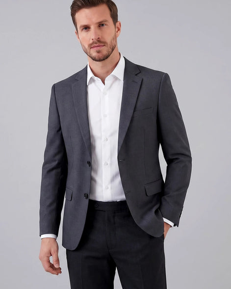 Men's Linen Cotton Blazer - Wedding & Summer Formal Jacket, Grey, Navy | Valedrian