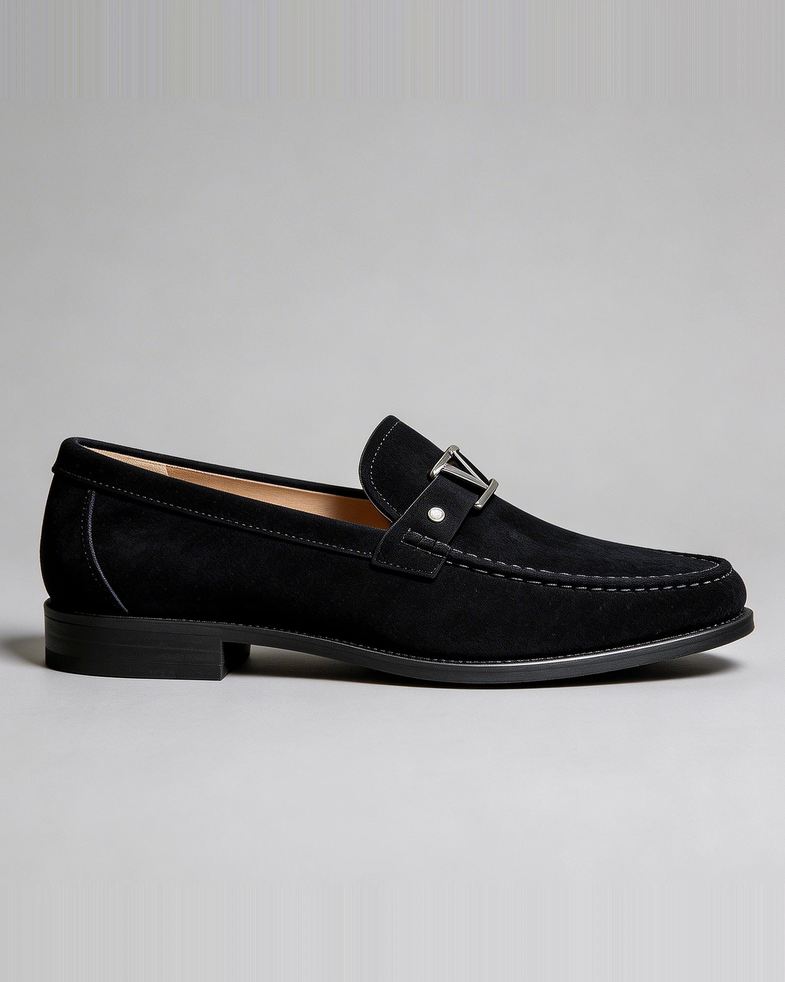 Men's Loafers Navy Suede PU Business Slip-On Shoes Sizes 7–10.5 - Valedrian — view 8