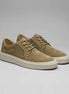 Men's Low-Top Lace-Up Sneakers Textured Upper Khaki Gray - Valedrian