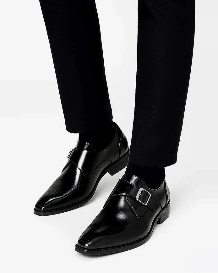 Monk Strap Dress Shoes | Polished Leather Finish