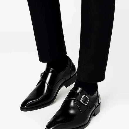 Monk Strap Dress Shoes | Polished Leather Finish