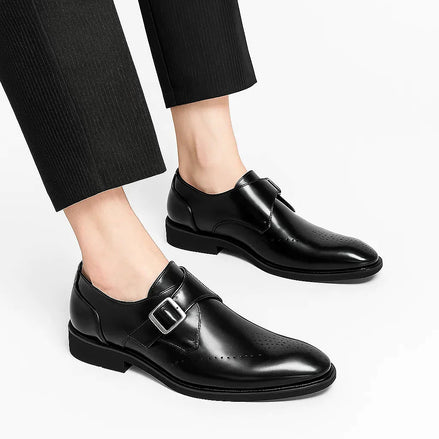 Monk Strap Dress Shoes | Polished Leather Finish — view 2