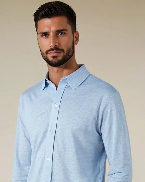 Oxford Dress Shirt | Dark Blue | Regular Fit — view 3