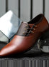 Oxford Dress Shoes | Polished PU Leather | Lace-Up