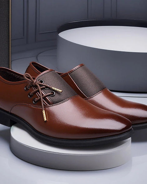 Oxford Dress Shoes | Polished PU Leather | Lace-Up — view 6