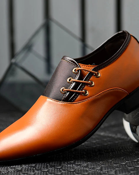 Oxford Dress Shoes | Polished PU Leather | Lace-Up — view 8