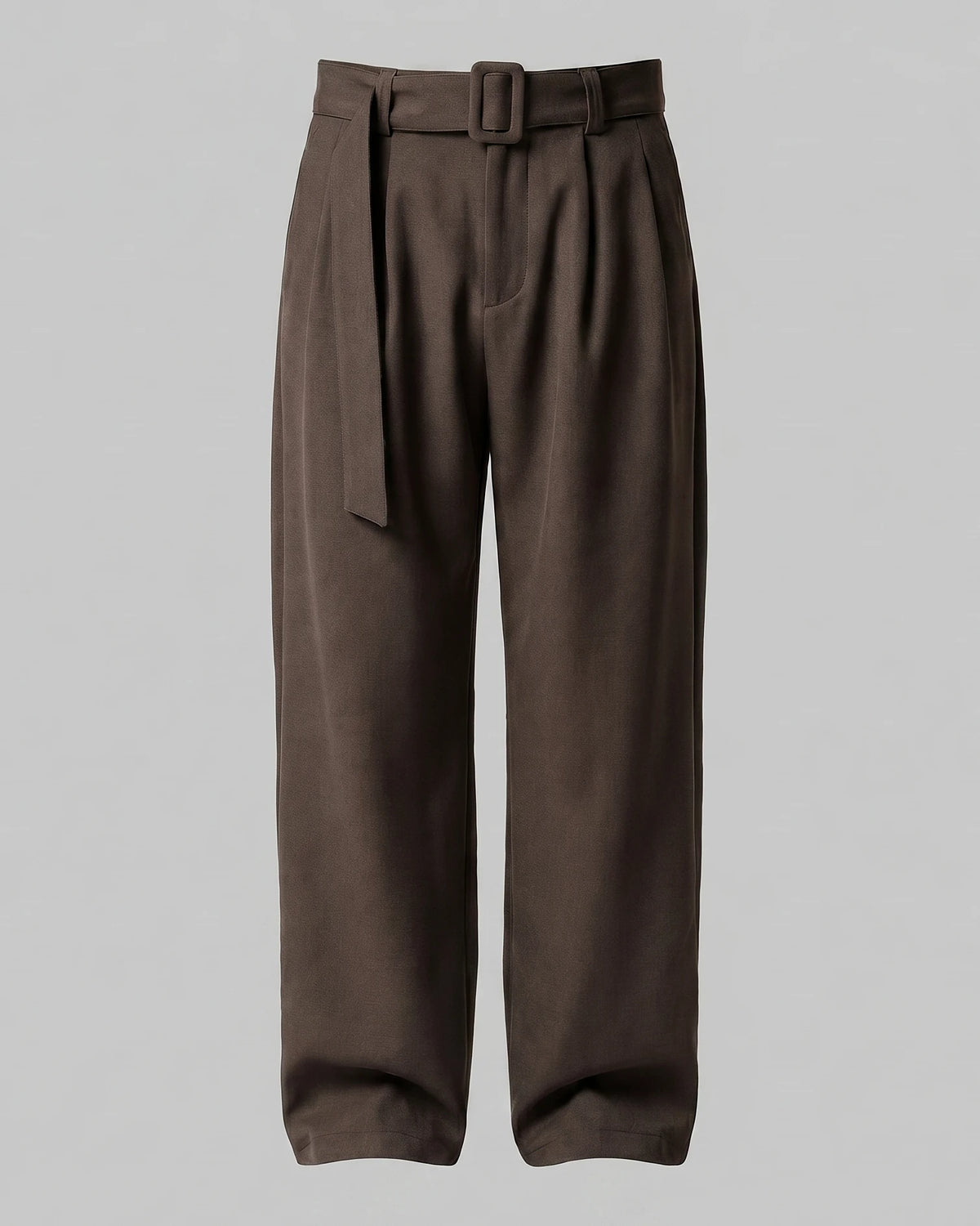 Men's Pleated Trousers Wide-Leg High-Waist Belted Tailored Fit – Valedrian — view 10