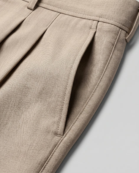 Men's Pleated Trousers Wide-Leg High-Waist Belted Tailored Fit – Valedrian — view 14