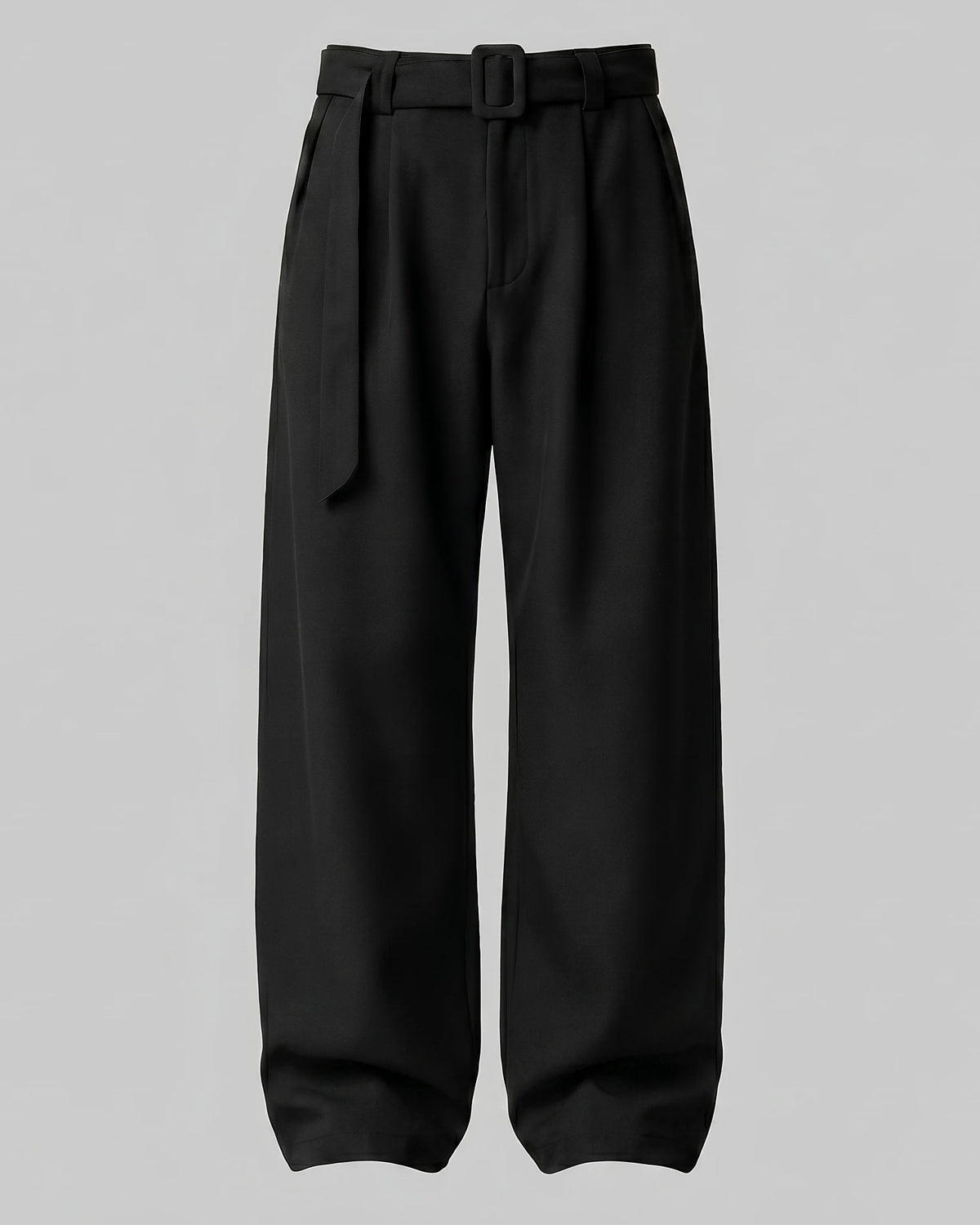 Men's Pleated Trousers Wide-Leg High-Waist Belted Tailored Fit – Valedrian — view 20