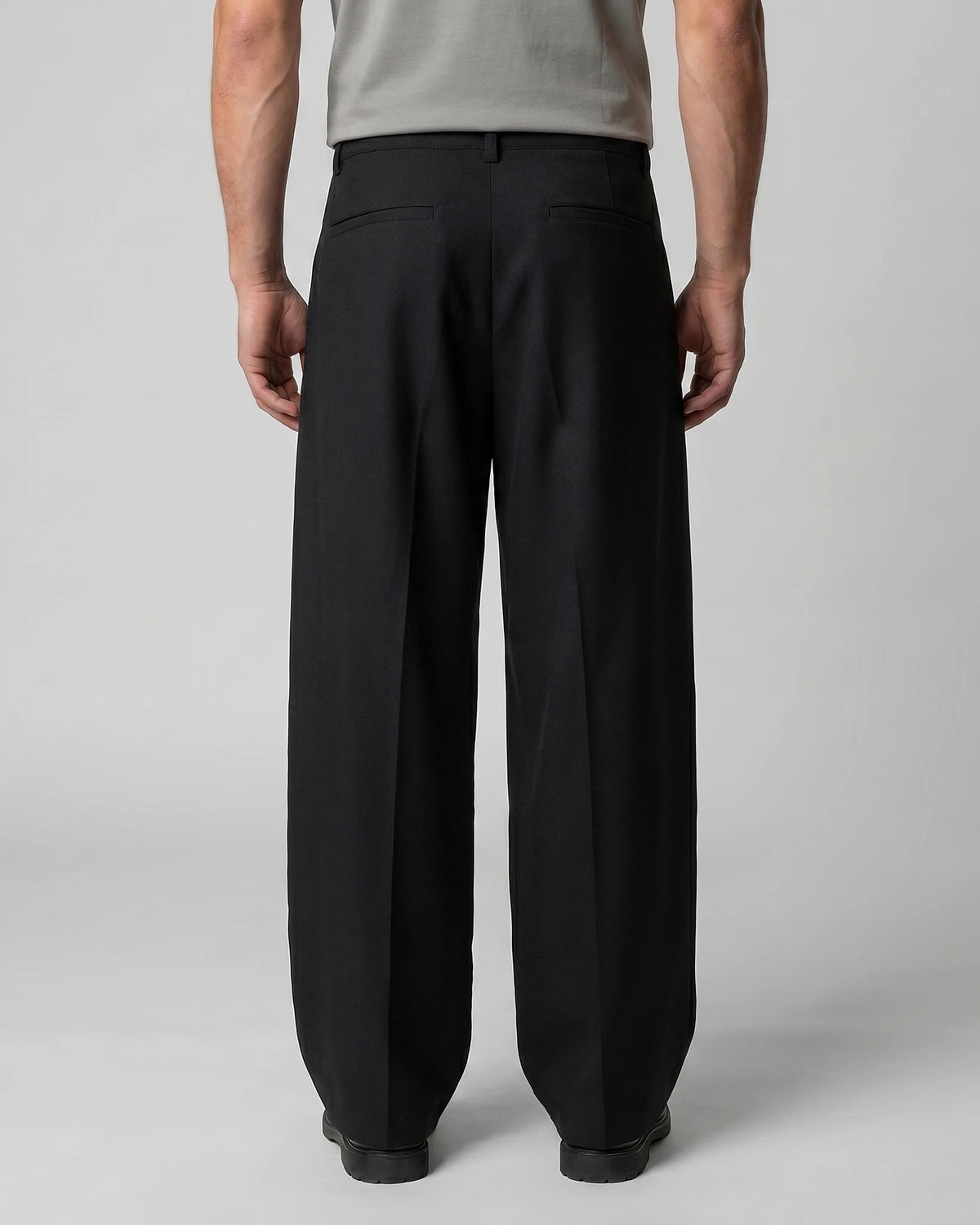 Men's Pleated Trousers Wide-Leg High-Waist Tailored Fit – Valedrian — view 11