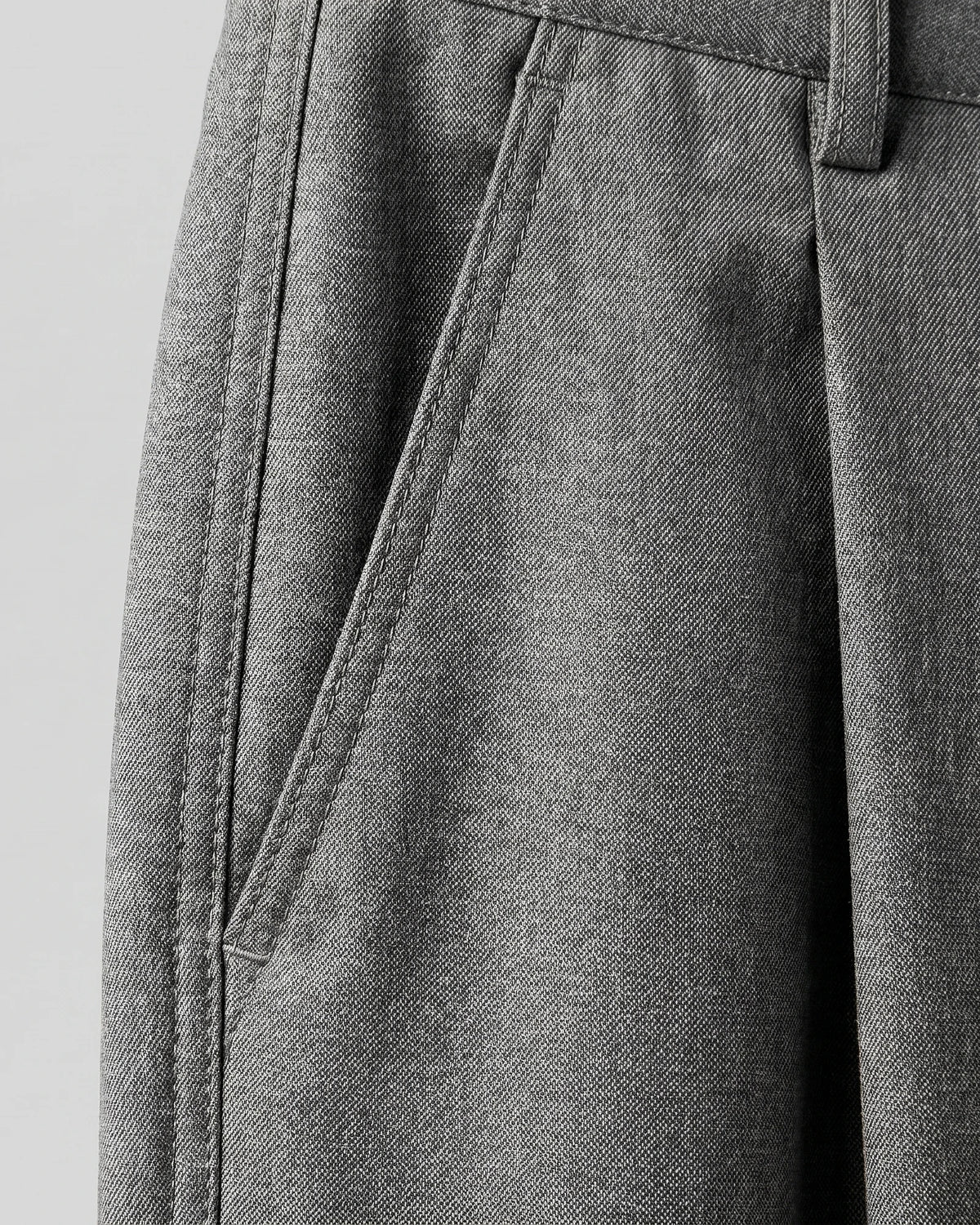 Men's Pleated Trousers Wide-Leg High-Waist Tailored Fit – Valedrian — view 4